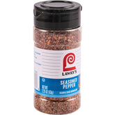 Lawry's Seasoned Pepper bottle front view highlighting the robust pepper blend for everyday seasoning