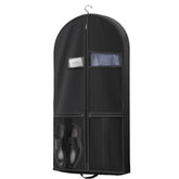 Lazebox 43-inch travel garment bag front view with durable fabric and secure zipper