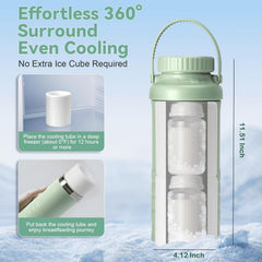Lazyshine TSA-ready cooler bottle demonstrates easy security checks during travel