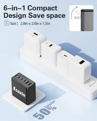 Lcssio includes four USB-C cables for immediate device charging.