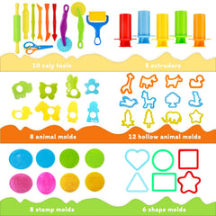 LCY WEDSHI animal molds for dough spark imagination and themed playtime