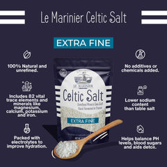 Le Marinier Celtic Salt crystal close-up reveals natural texture and mineral richness.