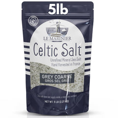 Le Marinier Celtic Salt grey coarse packaging for premium hand-harvested salt