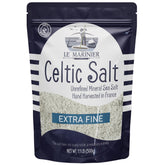 Le Marinier Celtic Salt hand harvest close-up, ideal for finishing gourmet dishes.