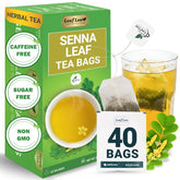 LeafLea 40 Senna tea packaging showing a convenient box for daily use and freshness
