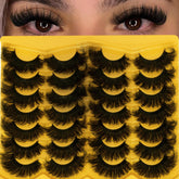 LEAFMOON Mink Lashes 20mm D Curl create a natural-looking cat-eye.