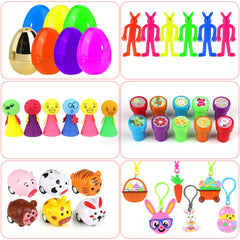 LEASEN ABS plastic eggs, colorful and durable, great for easy storage and reuse.