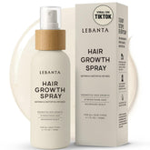 Lebanta Hair Growth Oil Spray bottle front shows lightweight, non-greasy hydration.