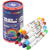 Lebze Flower Monaco 12-color toddler crayons in a jumbo pack for easy grip and creative play.