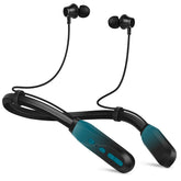 Lecefty neckband headphones with teal design for daily listening and style.
