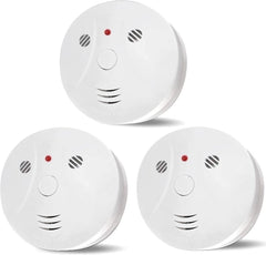 Lecoolife 3-pack smoke detector with battery operation for reliable use during outages.