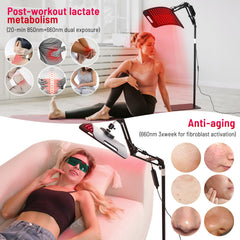 LEDINO adjustable stand tilt feature highlighting versatile body targeting.