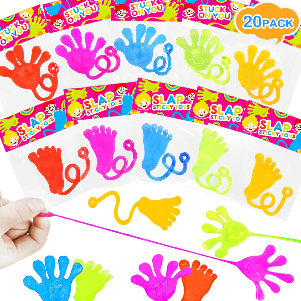 Leetous sticky hands and feet for Easter egg fillers and toddlers.