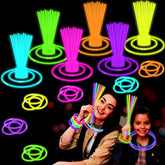 Leetous GlowSticks pack close-up showing vivid colors for kid-friendly glow parties