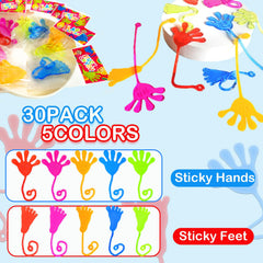 Leetous sticky hands blue, sensory toy for desk rewards and fun