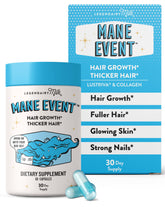 legendairy milk mane event bottle highlights biotin and collagen support for hair fullness