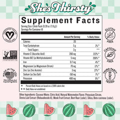 Legendairy Milk watermelon electrolyte powder mixed in a glass for refreshing hydration.