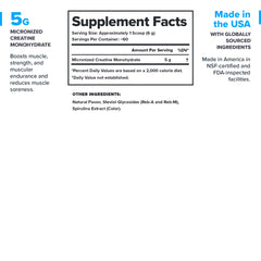 LEGION blue raspberry creatine scoop for quick, convenient daily servings.