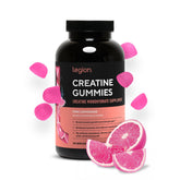 LEGION Creatine Monohydrate Gummies front shot with pink lemonade flavor for daily performance
