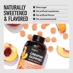 Gummies with water illustrate quick consumption after training.