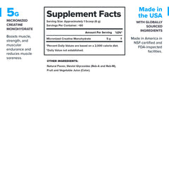 LEGION fruit punch creatine powder scoop for effortless daily servings