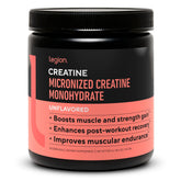 LEGION Micronized Creatine Monohydrate powder can supports training goals.