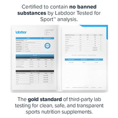 LEGION Recharge label close-up highlights transparent formula and trusted purity.