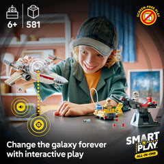 LEGO Star Wars SMART Play Imperial turret action with laser-like sound effects.