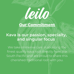 LEILO kava relaxation can conveys a calm mood boost for relaxed gatherings.