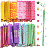 Leinuosen fruity-pattern pencils with vibrant designs for classroom fun and creativity