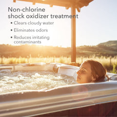 Leisure Time RENU2 Renew helps maintain spa water clarity.