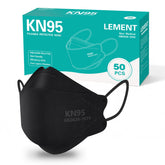 LEMENT KN95 mask pack for adults and teens with breathable cup design.