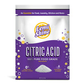 Lemi Shine citric acid powder bag front for pantry use and canning.