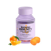 Lemme Immunity Postbiotic Gummies bottle with orange flavor for daily immune support.