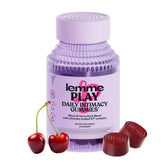 Lemme Play cherry-flavored gummies, 60-count, designed for daily intimacy support.