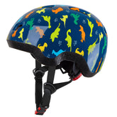Lemmeko toddler helmet with rainbow design for outdoor play and protection.