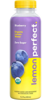 Lemon Perfect Blueberry bottle pour for refreshing hydration