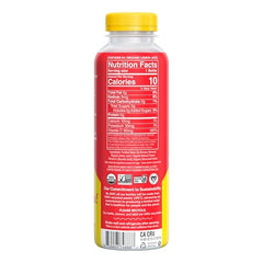 Lemon Perfect Watermelon bottle back detailing organic ingredients and certifications.