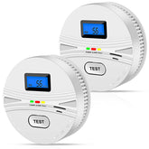 LEMONTAIL 2-pack smoke detector front view with dual sensors for early warning