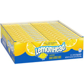 LEMONHEAD hard lemon candy boxes show tangy flavor for sharing