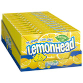 Lemonhead hard lemon candy theatre box front view for sharing