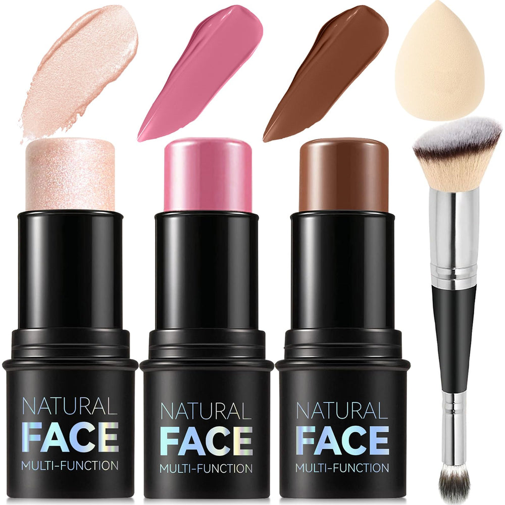 Lemonsac 3Pcs Cream Contour Stick Kit packaging for travel and touch-ups