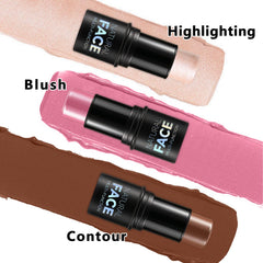 Lemonsac contour stick close-up swatches showing blendable creams