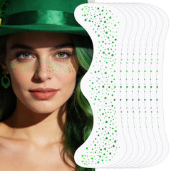 LemonSac green glitter freckles face patch for quick shimmering enhancement.