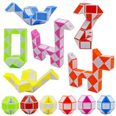 LENDOD green-white snake cube: vibrant colors encourage creative play and fine motor practice.