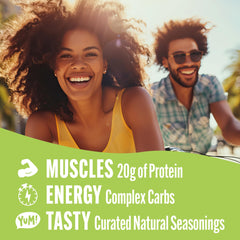 Lenny & Larry's FITZELS ingredients close-up, showcasing plant-based protein source.