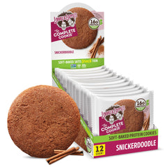 Lenny & Larry's Snickerdoodle packaging display for convenient snacking