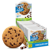 Lenny & Larry's Complete Protein Cookie chocolate chip soft-baked texture for a satisfying snack.