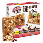 Lenny & Larry's Cookie-fied Bar Chocolate Chip Cookie Dough chocolate chips and dough bites for protein-rich snacking.