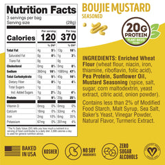 Lenny & Larrys Fitzels mustard pepper flavor bag with zesty finish.